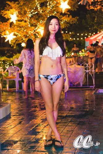 CanCam,Night Pool,ナイトプール,水着,スナップ
