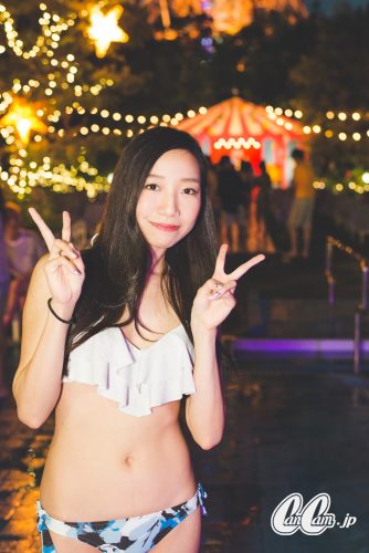 CanCam,Night Pool,ナイトプール,水着,スナップ