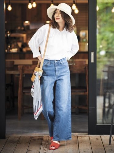 インスタ,ユニクロ,エクストラファイン,コットンギャザーブラウス,人気,トレンド
