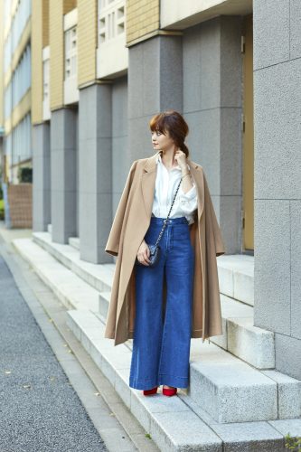 CanCam、丸林広奈、DURAS、OOTD,カシミアコート