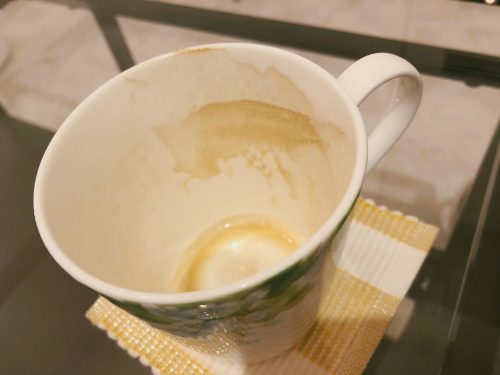 茶渋,ピカピカ,コップ,塩