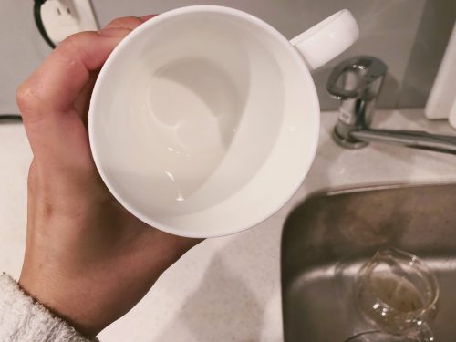 茶渋,ピカピカ,コップ,塩