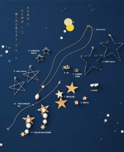 星,モチーフ,アクセサリー,クリスマス,プレゼント