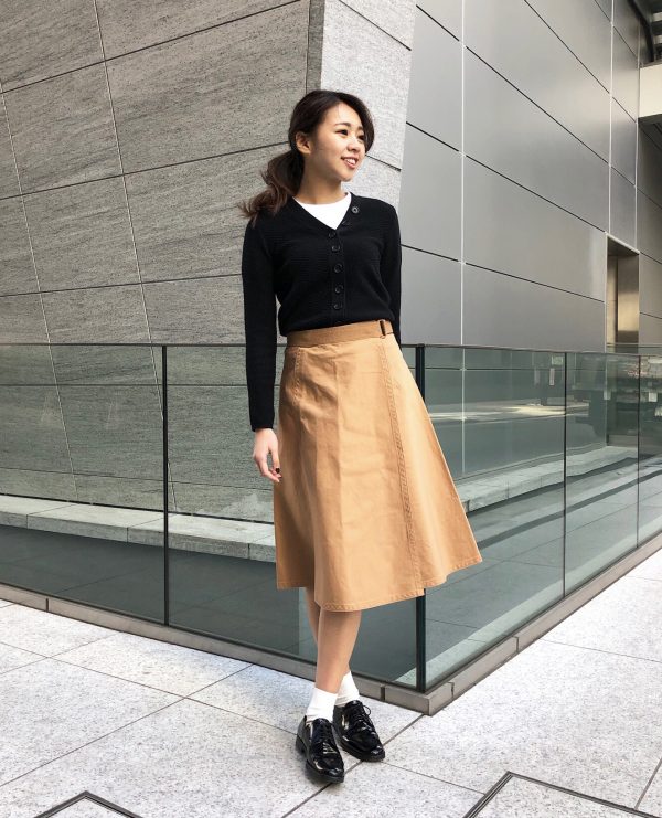 春に着たい大人スカートコーデ