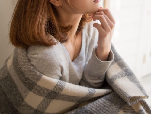 冷え性の女性