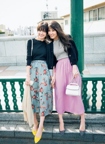 CanCam,スタイリスト,まるちゃん,丸林広奈,earth music&ecology,コラボ,ファッション,スカート,カーデ