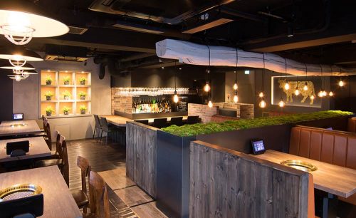 焼肉Gardenの店内