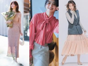 ピンクコーデ　きれいめ　レディース　春服　冬服　まとめ売り　フェミニン 春のピンクコーデ40選】トレンドのデザインや色合わせを解説