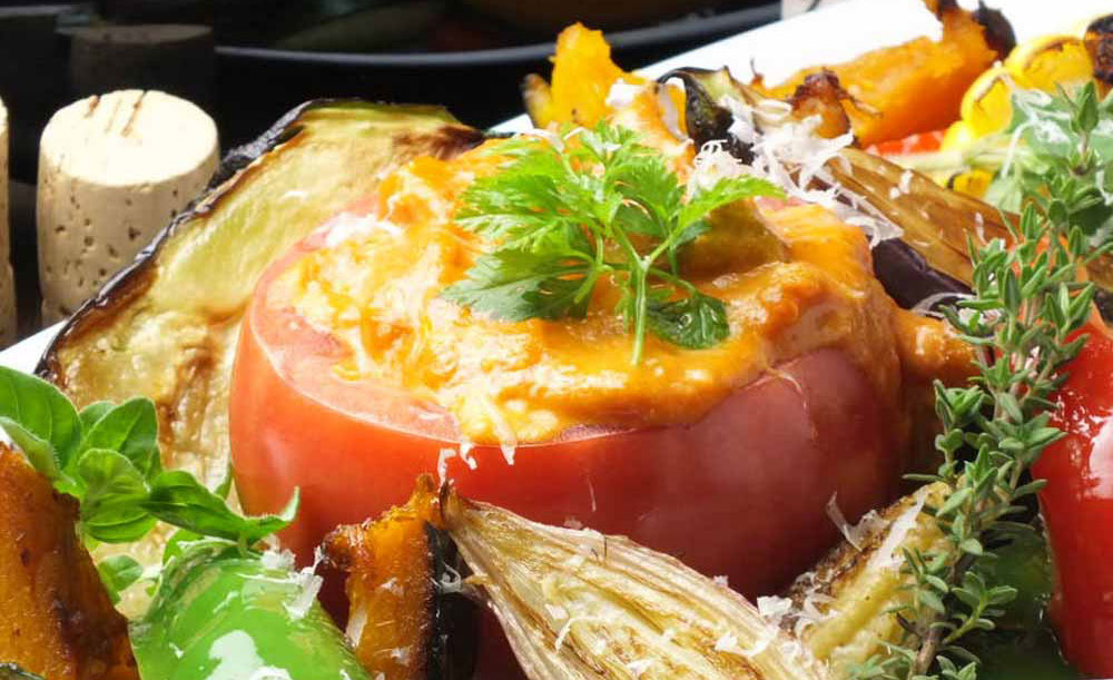 オーガニックイタリアンバル La sana 銀座店、トマトフォンデュ、野菜