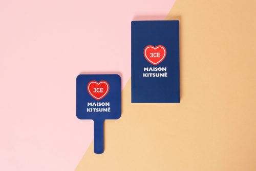 3CE MAISON KITSUNE SQUARE MINI HAND MIRROR