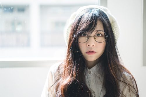 メガネ女子
