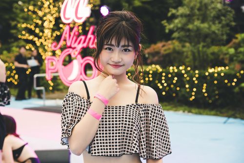 水着、水着スナップ、谷山響、オフショル
