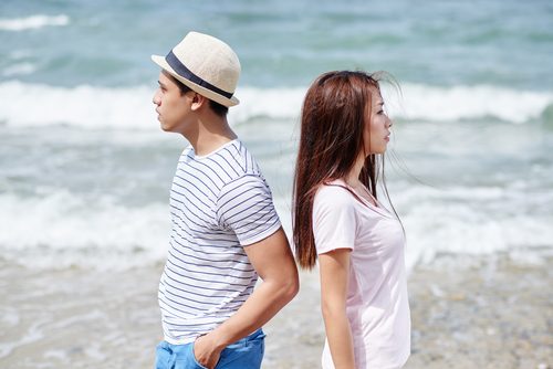 海で喧嘩