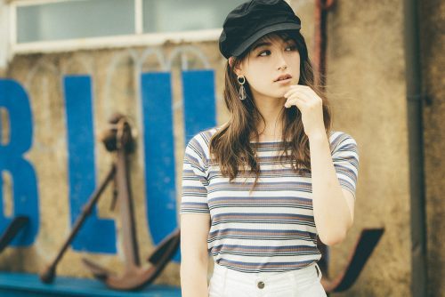 帽子コーデ