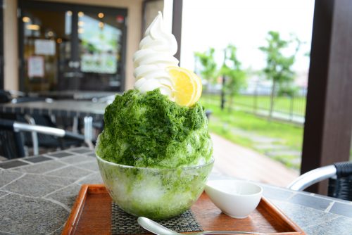 静岡　かき氷　茶氷