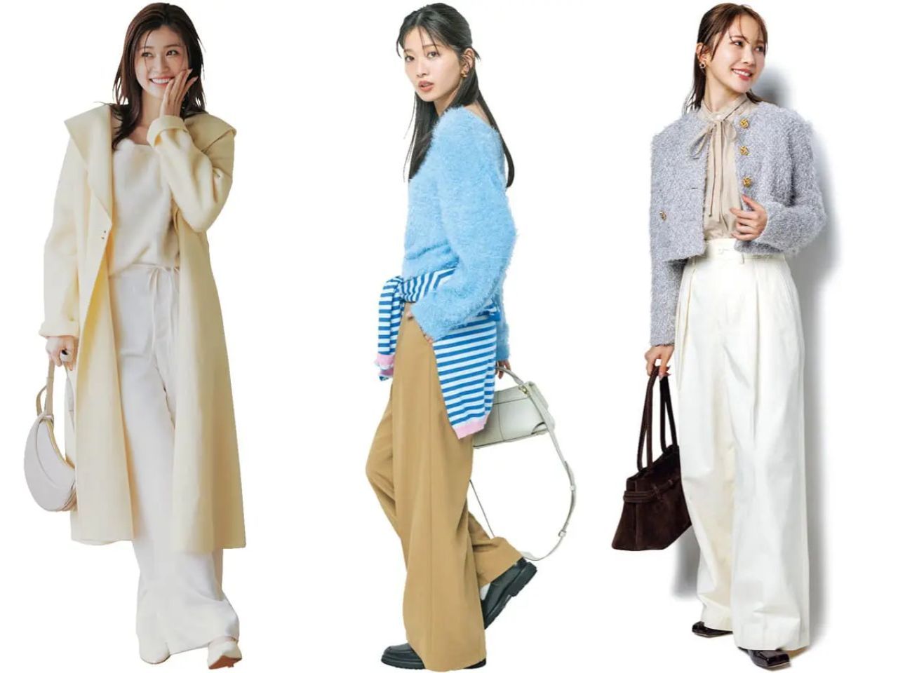 ワイドパンツオフィスカジュアル