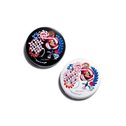 SHISEIDO／資生堂 ケース（クッションコンパクト用）リボネシア リミテッドエディション バイブラントブラックバイブラントホワイト 
