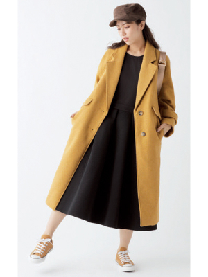 REN'S STYLE こなれシンプル 恋REN'S COAT KEYWORD「シンプルの上級者」シンプルなスタイルこそ、アイテムの選びや、シルエットのバランス、小物の合わせ方でぐっと差がつく。大人のおしゃれを目指す恋が選ぶのは、はおるだけでこなれ感が手に入るロング丈の厳選アウター。『SMOKY COLOR LONG COATSelect Pointこなれ感漂うくすみカラーが今年の狙い目☆膝よりも下のロング丈が、大人見えに欠かせない！厚みのあるメルトン素材がリッチ見えのポイント』