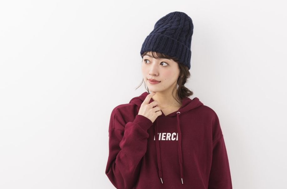 ■すぐできるのに簡単！ニット帽×サイドシニヨン