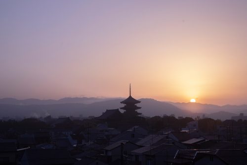 京都の朝