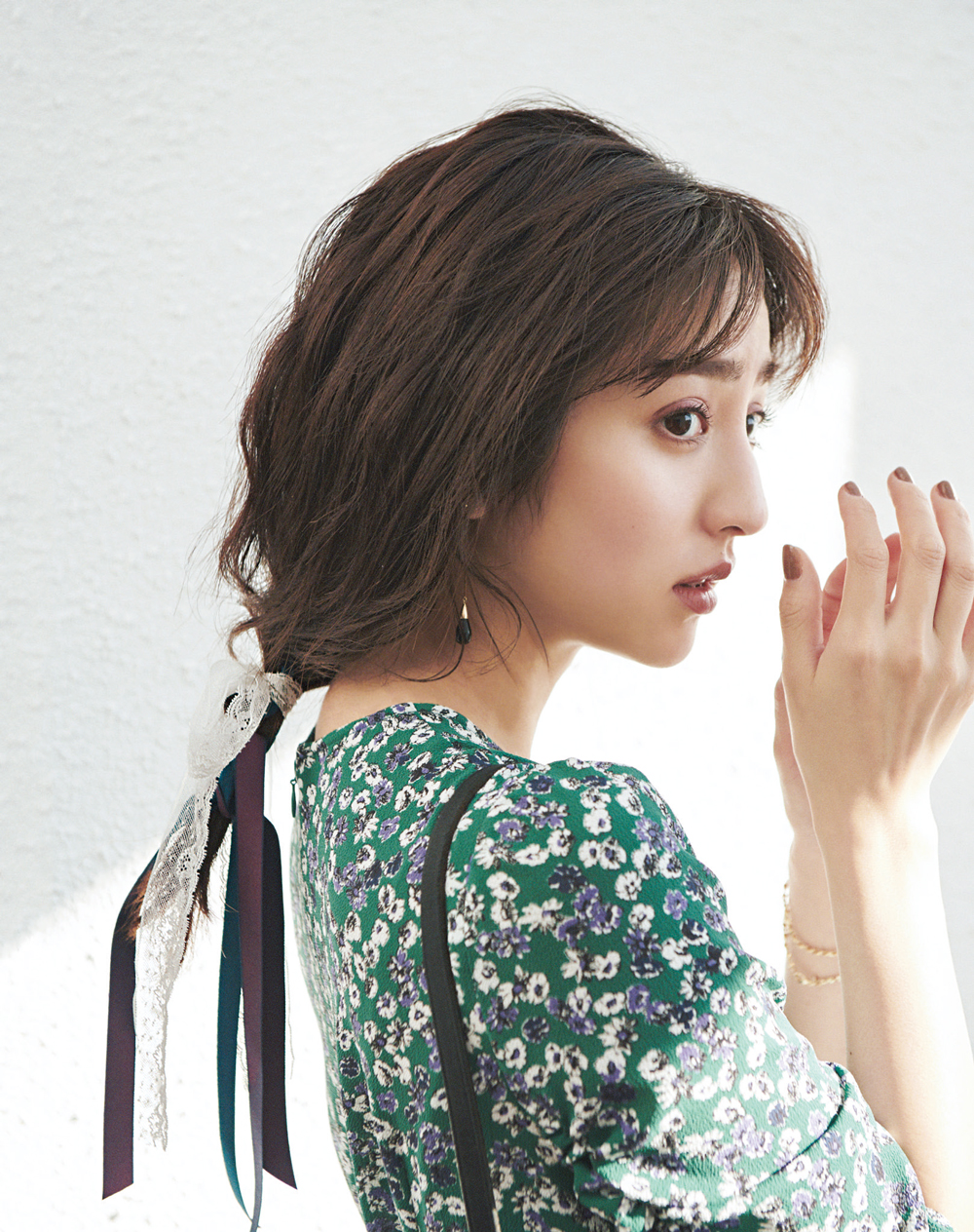 ■ヴィンテージなロングヘア三つ編みアレンジ