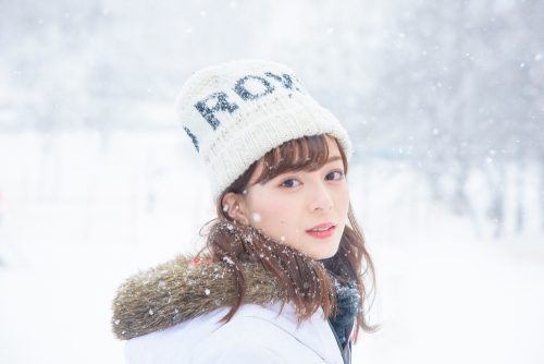 中村麻美　スノボウェア　寄り