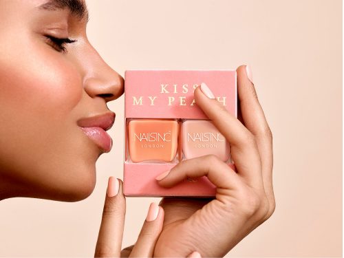 ネイルズインク　キス マイ ピーチ ネイルポリッシュ デュオ キット 