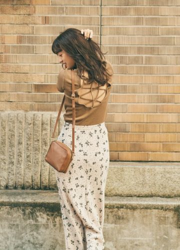 堀田茜、ブラウンコーデ