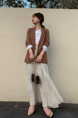 楫真梨子、毎日コーデ、私服