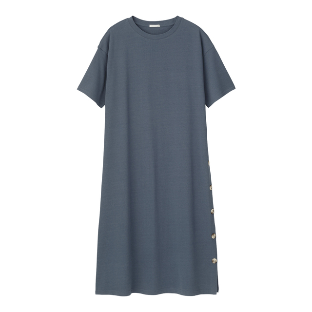 GU　ジーユー　人気ランキング　おすすめ　Tシャツワンピ　ボタンTワンピース