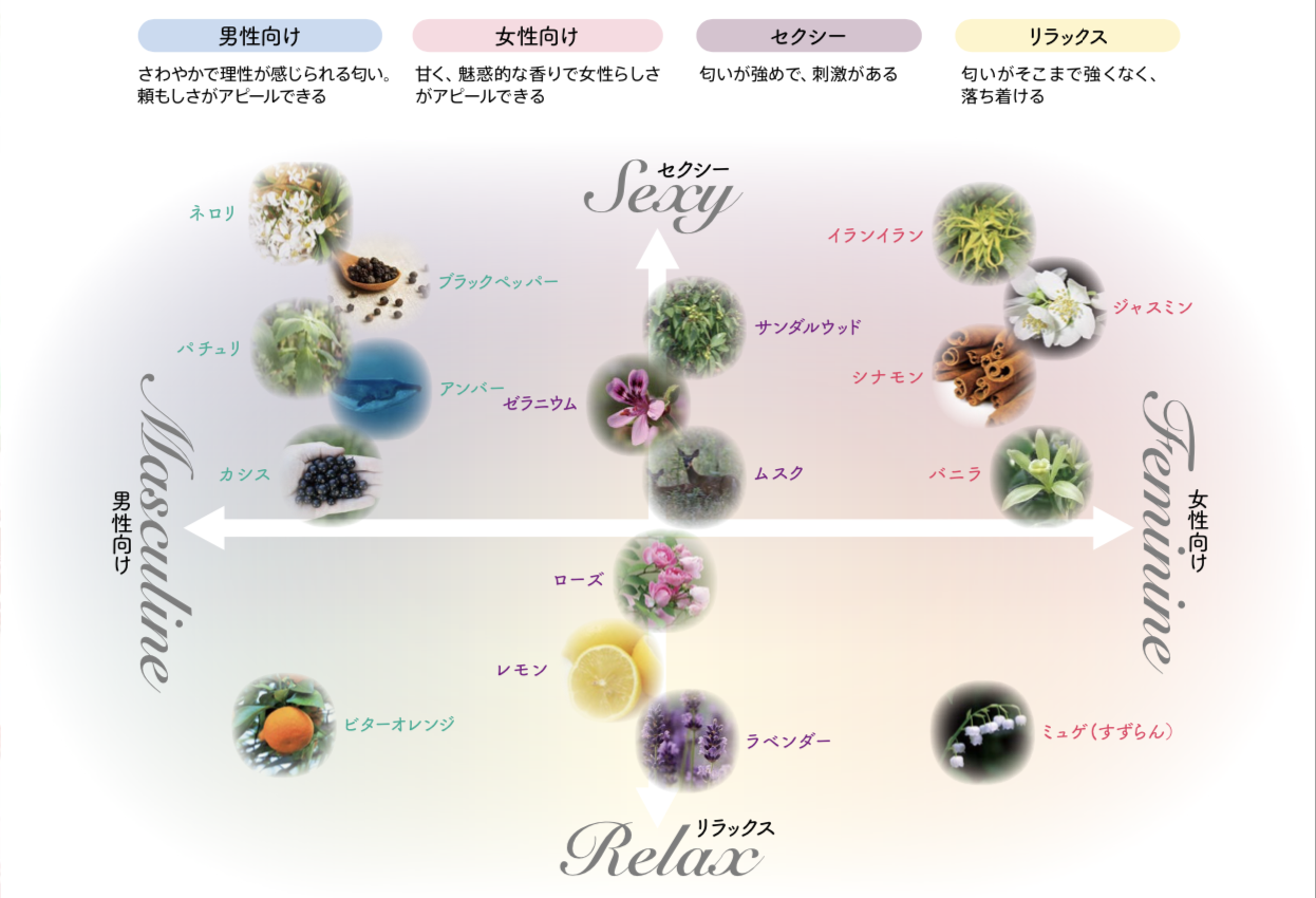 香水の付け方
