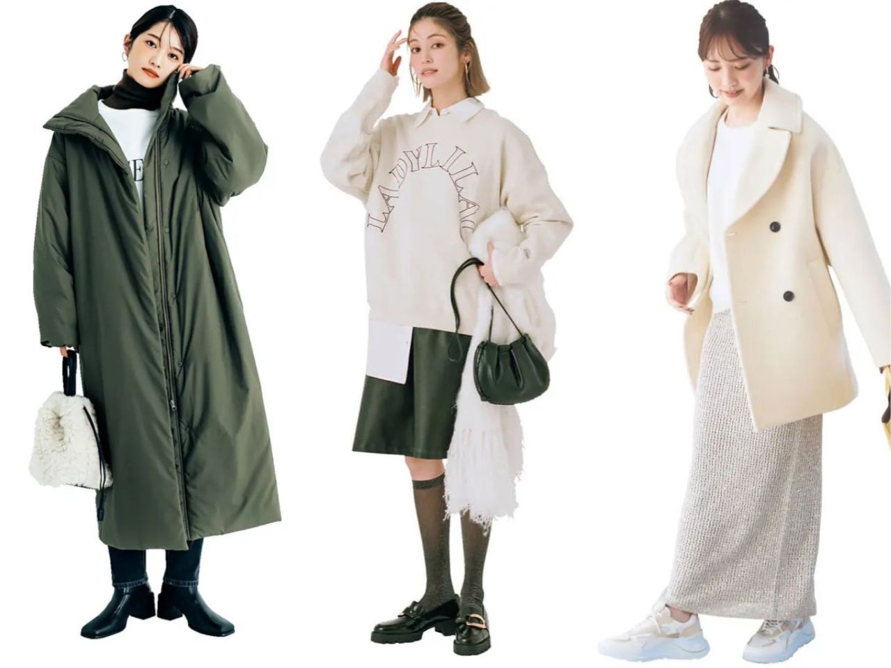 白スウェットコーデ