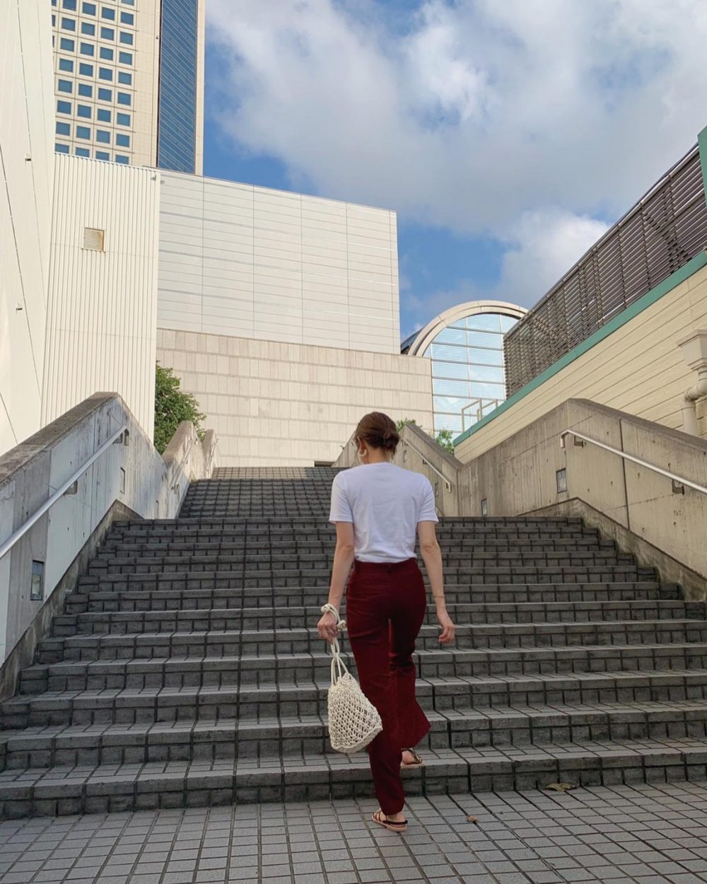 GU ジーユー　セミフレアパンツ　新作　コーデ　CanCam it girl　前坂美結
