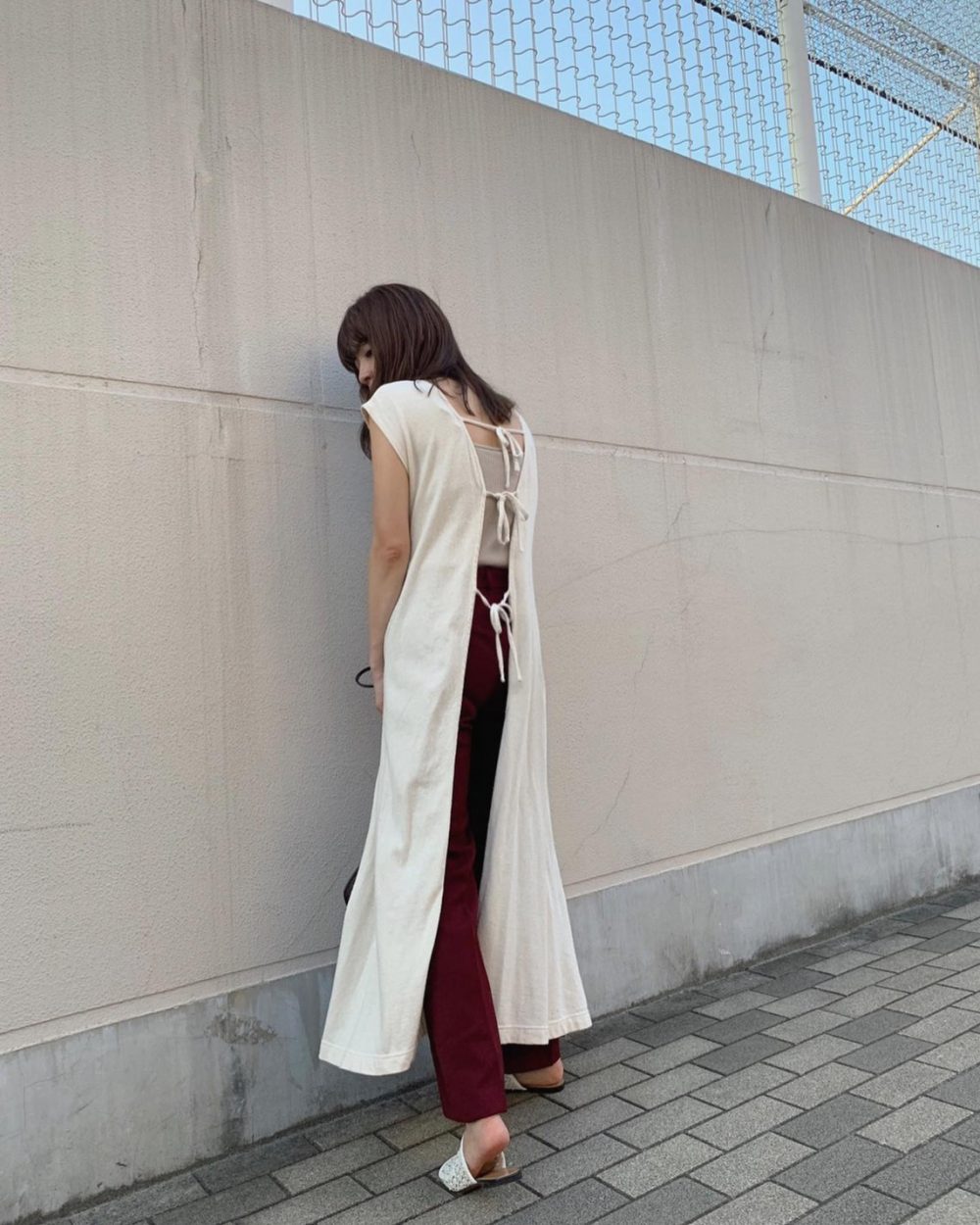 GU ジーユー　セミフレアパンツ　新作　コーデ　CanCam it girl　前坂美結