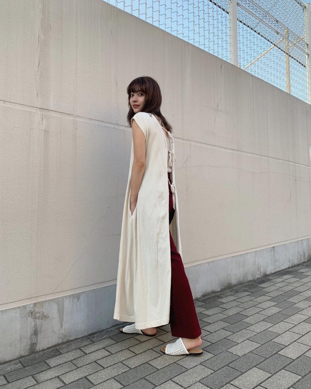 GU ジーユー　セミフレアパンツ　新作　コーデ　CanCam it girl　前坂美結
