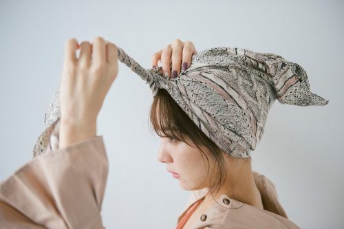 ■ターバンを使った簡単まとめ髪の作り方♡