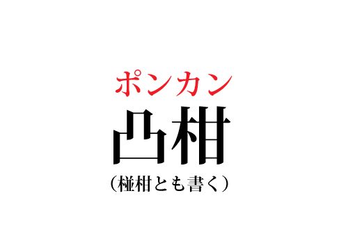 凸柑の読み方