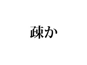 疎か