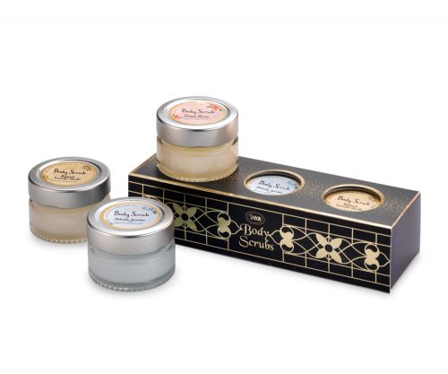 ■【クリスマスコフレ2019】SABON ／ボディスクラブ トリニティ（￥3,500）
