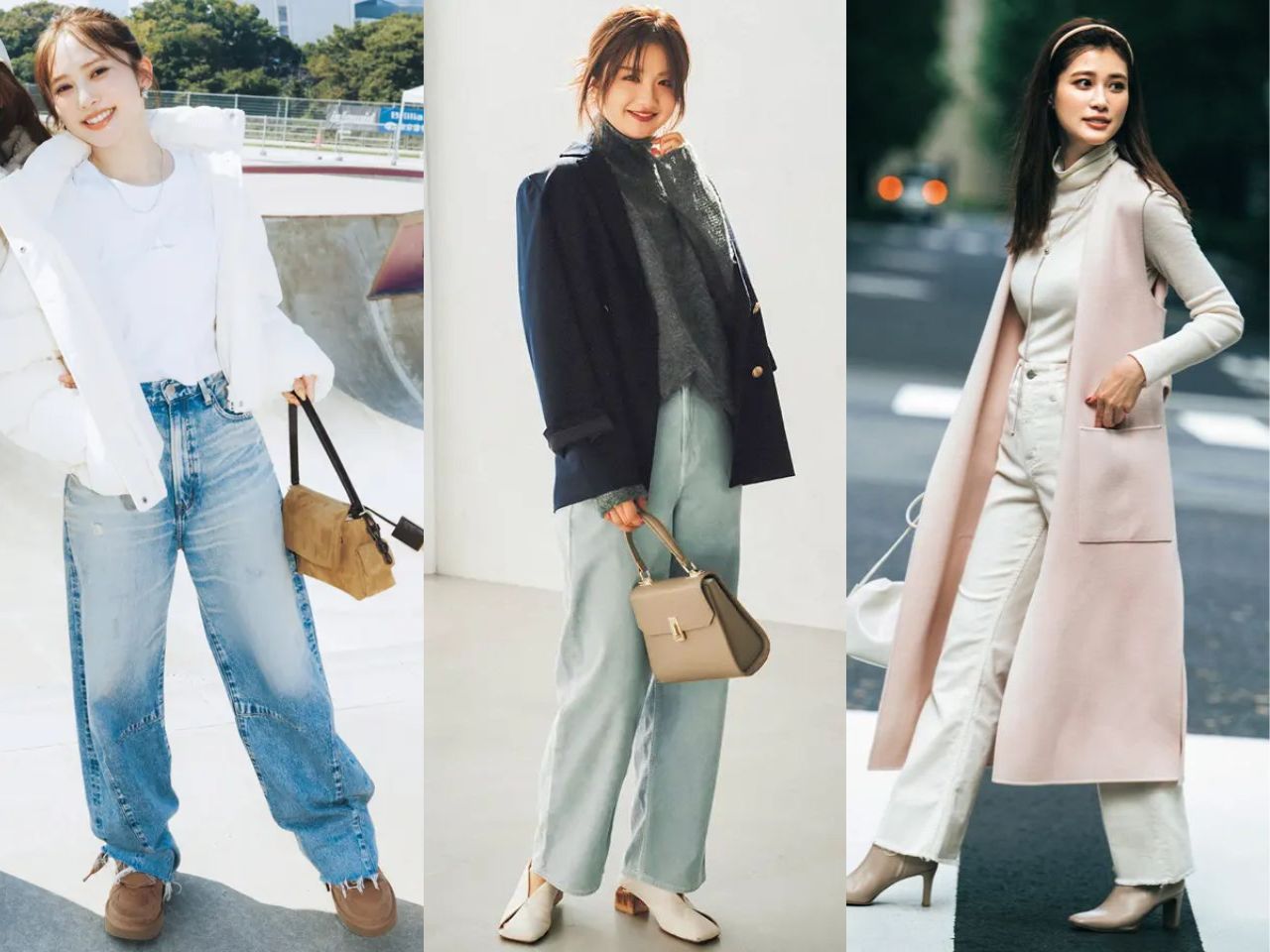 コーデュロイのアイテムを取り入れた秋冬コーデ