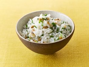 ザーサイとニラの中華風ごはん