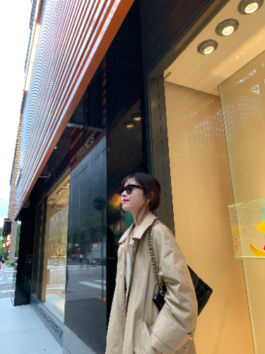 オーバーサイズコート×ワンピース