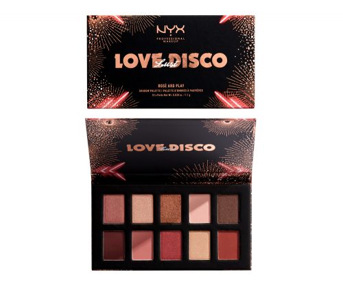 ■【クリスマスコフレ2019】NYX Professional Makeup／ラブ ラスト ディスコ シャドウパレット（￥3,200）