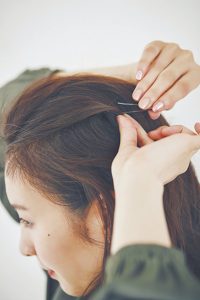 「エアリーシースルーバング」アレンジ