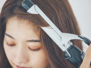 シンプル束バングを応用したかき上げ流しの作り方