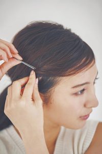 「エアリーシースルーバング」アレンジ