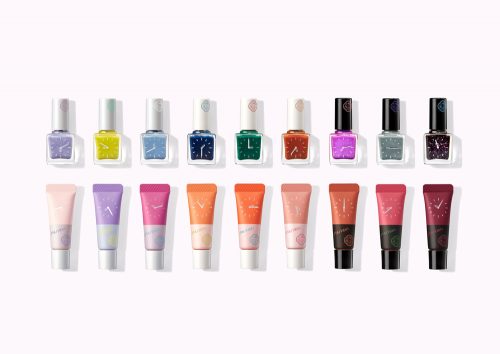 SHISEIDO ネイル エナメル ピコ 9種 各1,000円（税抜）、SHISEIDO ムースパウダーリップ ピコ 9種 各1,800円（税抜）