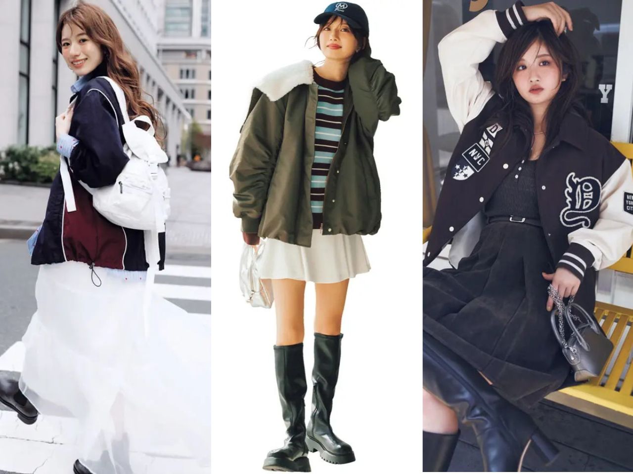 レディースブルゾンンコーデ