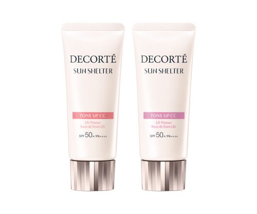 コスメデコルテ サンシェルター トーンアップCC SPF50／++++＜日焼け止め用乳液・化粧下地＞ 35g 全3色 各3,000円（税抜）