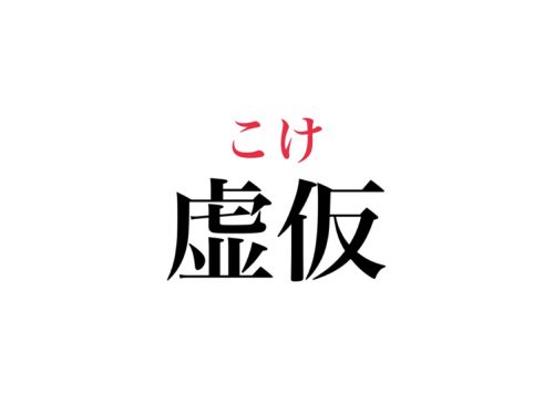 虚仮の読み方